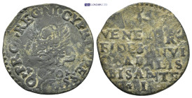 Cyprus, Venetian Occupation AE Bezant. 4.8 Gr. 26mm.
Struck under Captain-General Marco Antonio Bragadin during the siege of Cyprus by the Ottoman for...