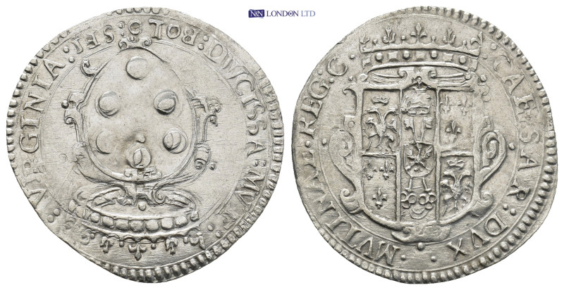 ITALY. Modena. Cesare d´Este and Virginia de Medici (1598-1615). 6 Bolognini. (2...