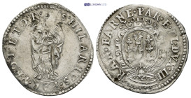 PARMA: Ranuccio I Farnese, 1592-1622, AR 9 soldi (28mm, 2.94 g)