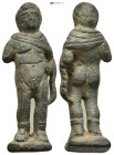 A bronze figurine of a standing nude male. (45mm, 20.1 g)
