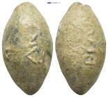Lead sling bullet with legends (30mm, 30.30 g)