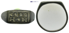 Bronze ring with legend, KEBOH?H (19mm, 3.98 g)