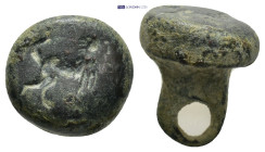 Bronze stamp seal with lion. (15mm, 6.87 g)