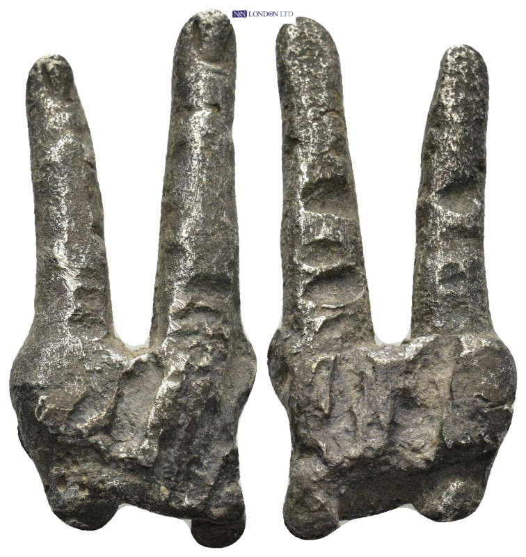 A silver parts of two fingers? (Antique greek)(26mm, 14.8 g)