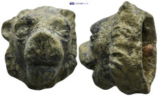 Bronze lion head aplique (121 gr. 42 mm)
