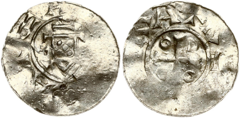 Germany, Speier. Otto III (983-1002). Denar Dbg. 827 var. Obv: short cross o in ...