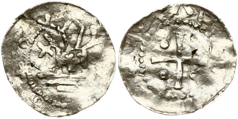 Germany, Saxony. Otto III (983-1002). Denar Otto Adelheid type imitation ? Short...