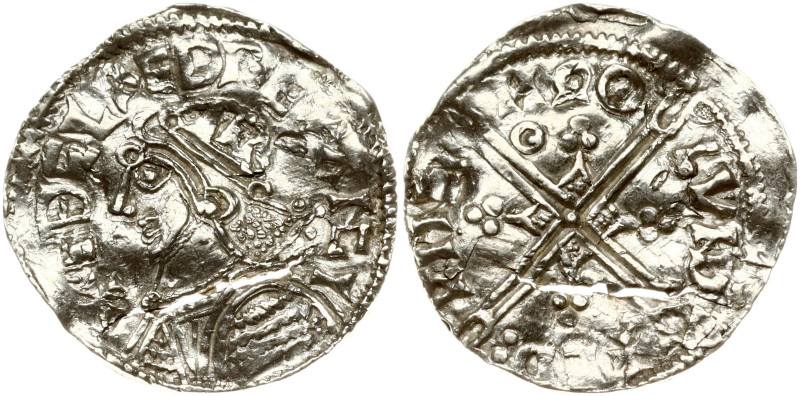Anglo-Saxon. Aethelred II (978-1016). Penny Helmet type, London mint. Silver 1.6...