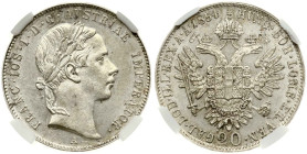 Austria 20 Kreuzer 1854 A NGC MS 61