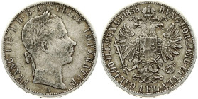 Austria 1 Florin 1858 A