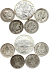 Austria 1 Corona 1893-1902 & 10 Euro 2003 Lot of 5 coins