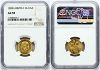 Austria 1 Ducat 1898 NGC AU 58