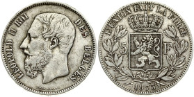 Belgium 5 Francs 1873