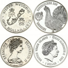 Bermuda 1 Dollar 1972 & British Virgin Islands 1 Dollar 2016 Lot of 2 coins