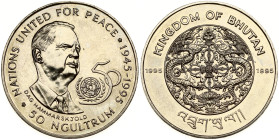 Bhutan 50 Ngultrums 1995 United Nations