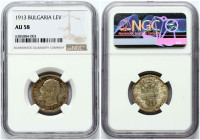 Bulgaria 1 Lev 1913 NGC AU 58