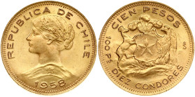 Chile 100 Pesos 1958