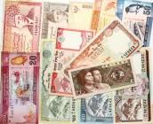 China 1 Jiao 1980 and other World banknotes Lot of 12 pcs