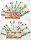 Eastern Caribbean States 1 - 100 Dollars ND (1985-1993) Lot of 8 pcs