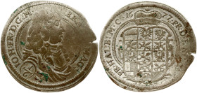 Brandenburg-Ansbach 1/6 Taler 1677
