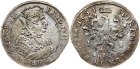 Brandenburg-Prussia 18 Groscher 1684 HS