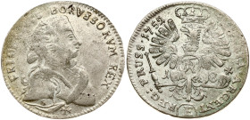 Prussia 18 Groscher 1752 E