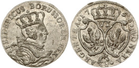 Prussia 6 Groscher 1756 C