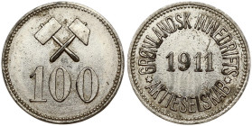 Greenland 100 Ore 1911 Greenland Mining LTD