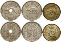Greenland 25 Ore - 50 Ore 1926 Lot of 3 coins