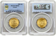 Iceland 500 Kronur 1961 Jon Sigurdsson PCGS MS66