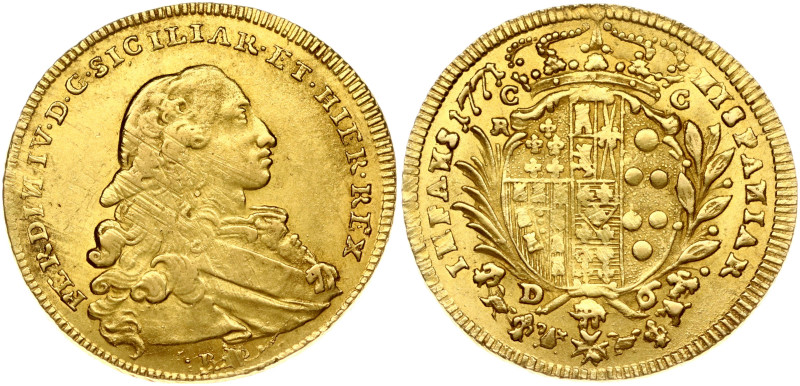 Italy, Naples. Ferdinando IV (1759-1806; 1815-1825). 6 Ducati 1771 BP/C-R/C-C. G...