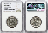 Italy 2 Lire 1914 R NGC AU DETAILS