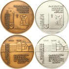 Italy Medal Bolzano Anniversary of the Franciscan School 1981 Set Lot of 2 pcs