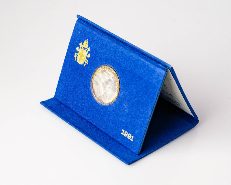Italy Vatican City 500 Lire 1991 R Social Doctrine. John Paul II (1978-2005). Si...