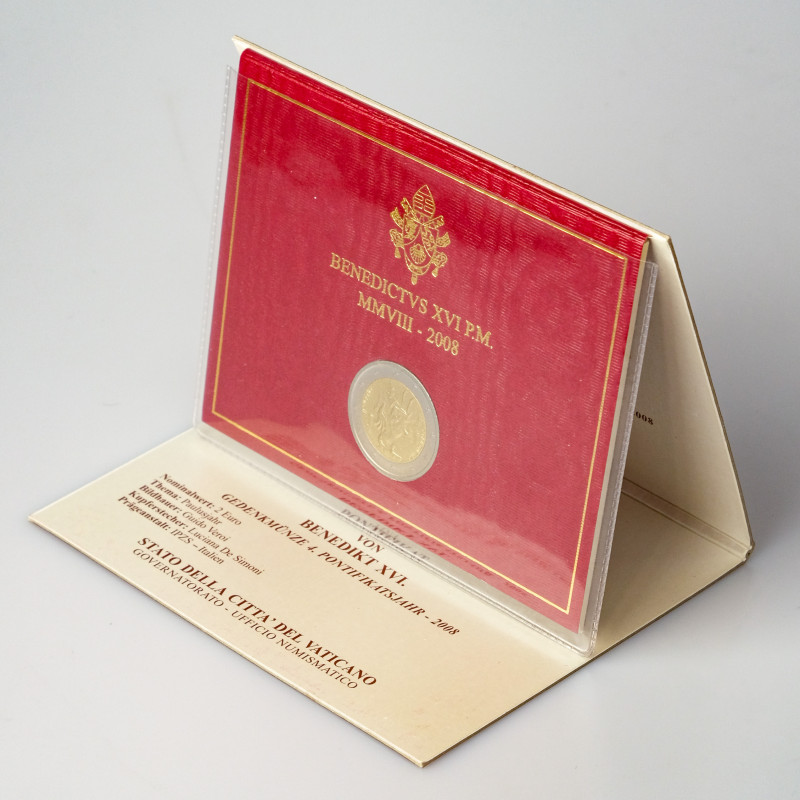Italy, Vatican City. Benedictus XVI (2005-2013). 2 Euro 2008 R Saint Paul the Ap...
