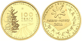 Kazakhstan 100 Tenge 2010 KMC 7th Asian Winter Games
