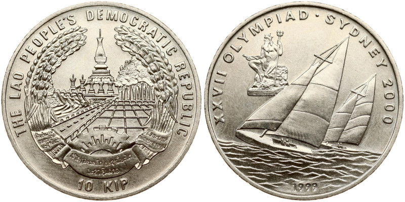 Laos. 10 Kip 1999 Olympics Sydney 2000. Copper-nickel 26.10 g. KM-70.

AU