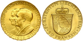 Liechtenstein 50 Franken 1956