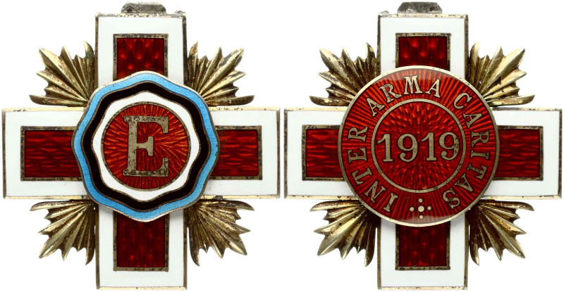 Estonia. Order of the Estonian Red Cross 1919 (Inter Arma Caritas). Silver gilde...