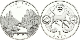 Latvia 1 Lats 2007 Sigulda