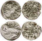 Lithuania Denar ND & 1554 Vilnius Lot of 2 coins