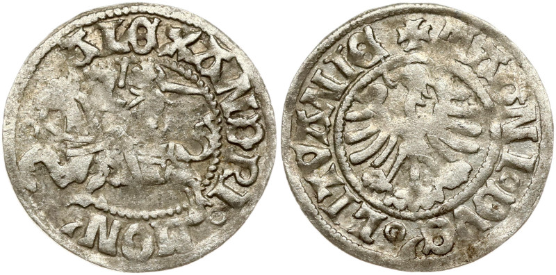 Lithuania. Aleksander Jagiellon (1501–1506). Polgrosz ND Vilnius, renaissance le...