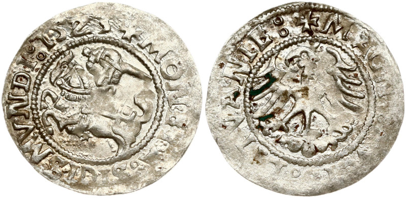 Lithuania. Zygmunt I Stary (1506-1548). Polgrosz 1523 Vilnius. Silver 1.17 g. Hu...