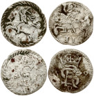 Dwudenar 1579 Courland & Dwudenar 1611 Vilnius. Lot of 2 coins