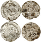 Lithuania Dwudenar 1609 & 1613 Vilnius Lot of 2 coins