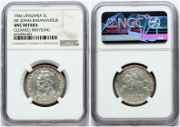 Lithuania 5 Litai 1936 Basanavicius NGC UNC Details