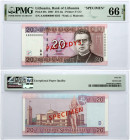 Lithuania 20 Litu 2007 PAVYZDYS/SPECIMEN PMG 66 Gem UNC EPQ