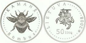 Lithuania 50 Litu 2008 Bumblebee