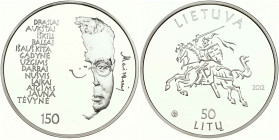Lithuania 50 Litu 2012 Maironis