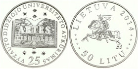 Lithuania 50 Litu 2014 Vytautas Magnus University